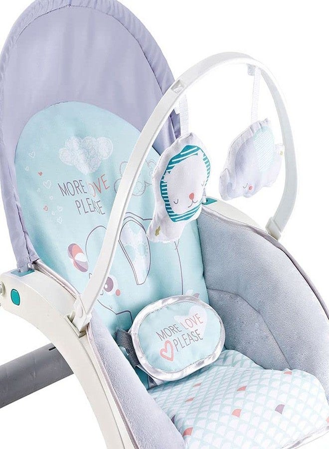 Fiddlys Newborn to Toddler Rocker Chair with Music and Vibration Function, Adjustable Mode (27231), Blue - Image 4
